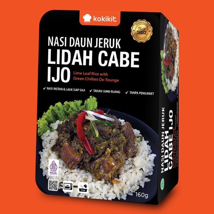 Nasi Daun Jeruk Lidah Cabe Ijo